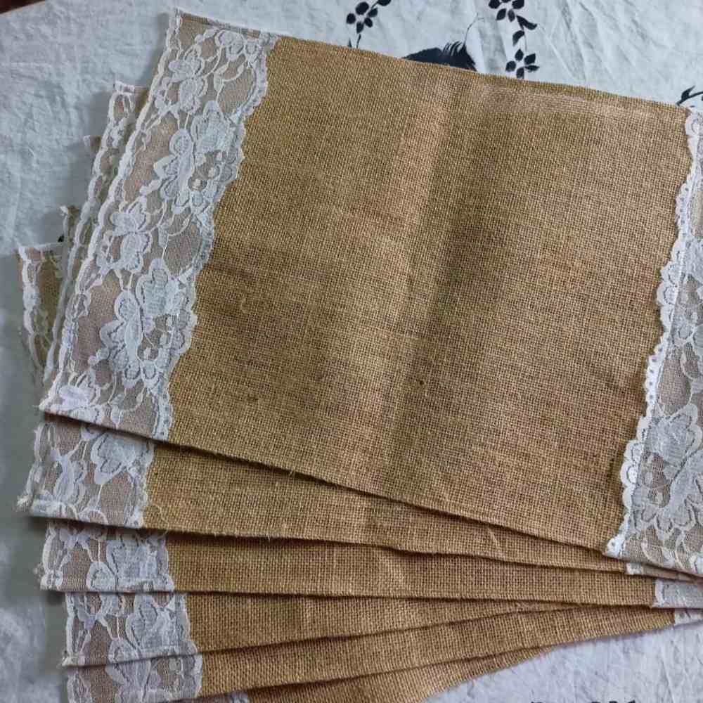 Jute Tabel Mat ( Pack of  6 )